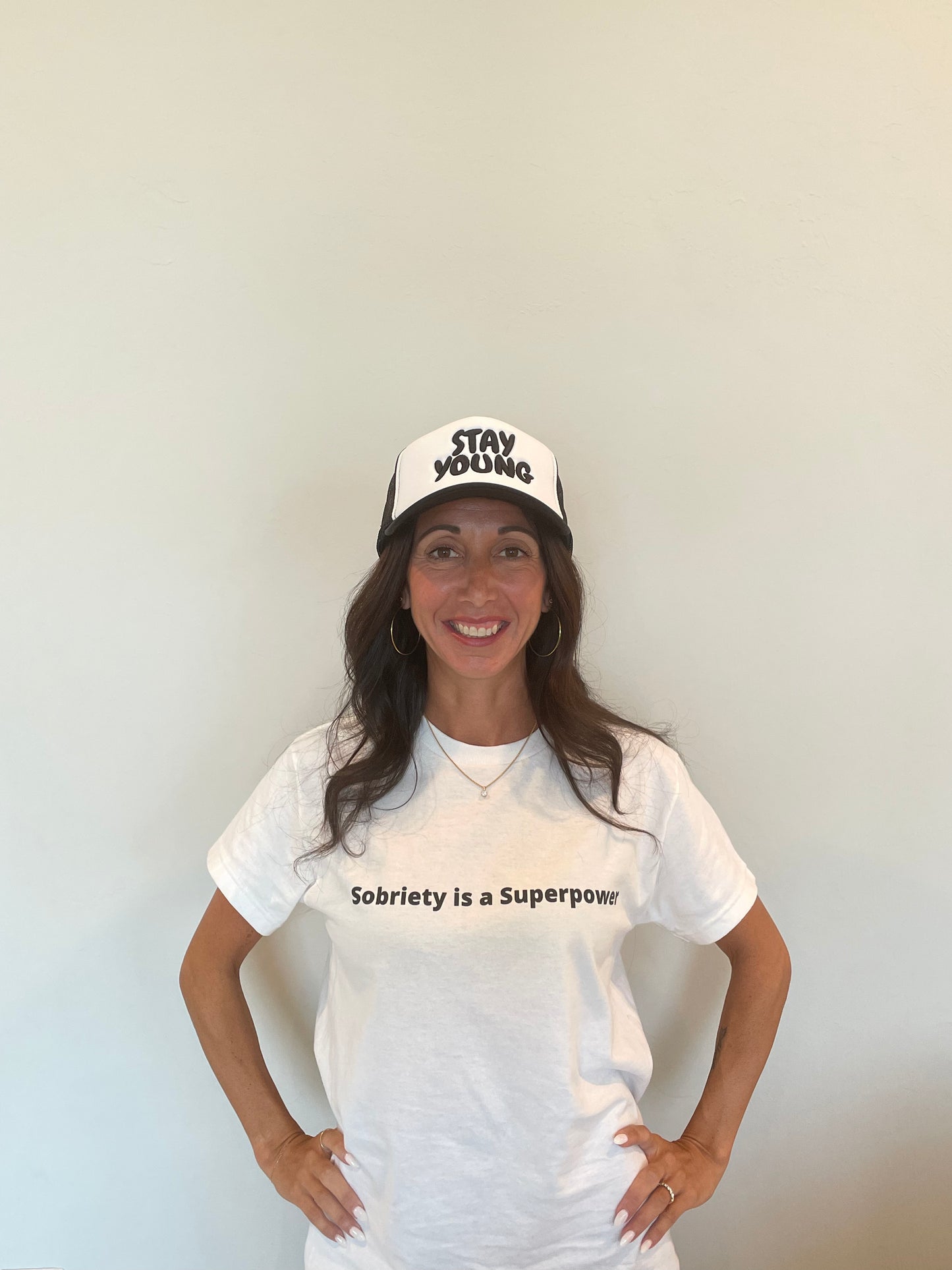 Sobriety is a Superpower T-Shirt | White