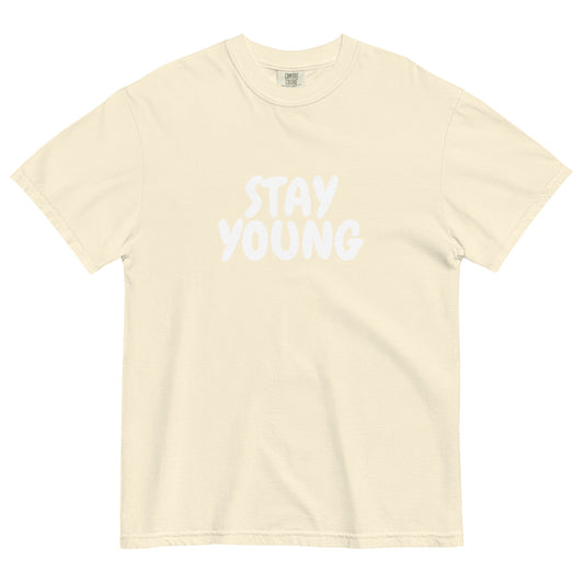 Stay Young Tan Shirt